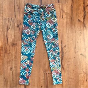 LuLaRoe Geometric Colorful Leggings - OS